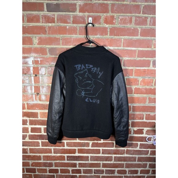 Vintage 90s Bad Boy Club Bomber Jacket Life’s A Beach California USA Adult Large - Picture 1 of 11